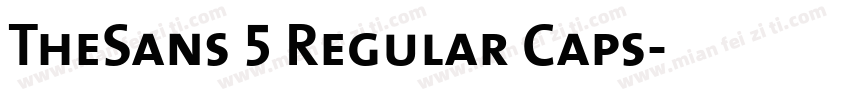 TheSans 5 Regular Caps字体转换